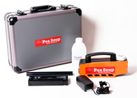 Battery powered fog machine